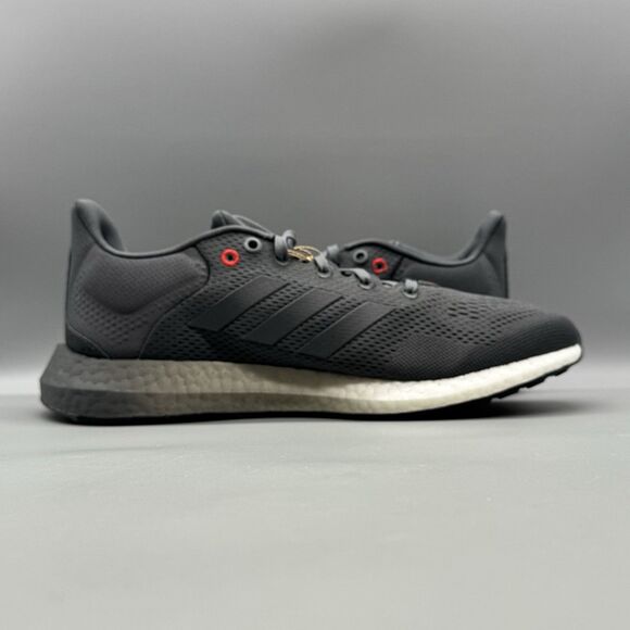 Adidas Pure Boost Grey Vivid Red Ultra Running Shoe Men\'s Size 9 NEW Sneakers main image 7